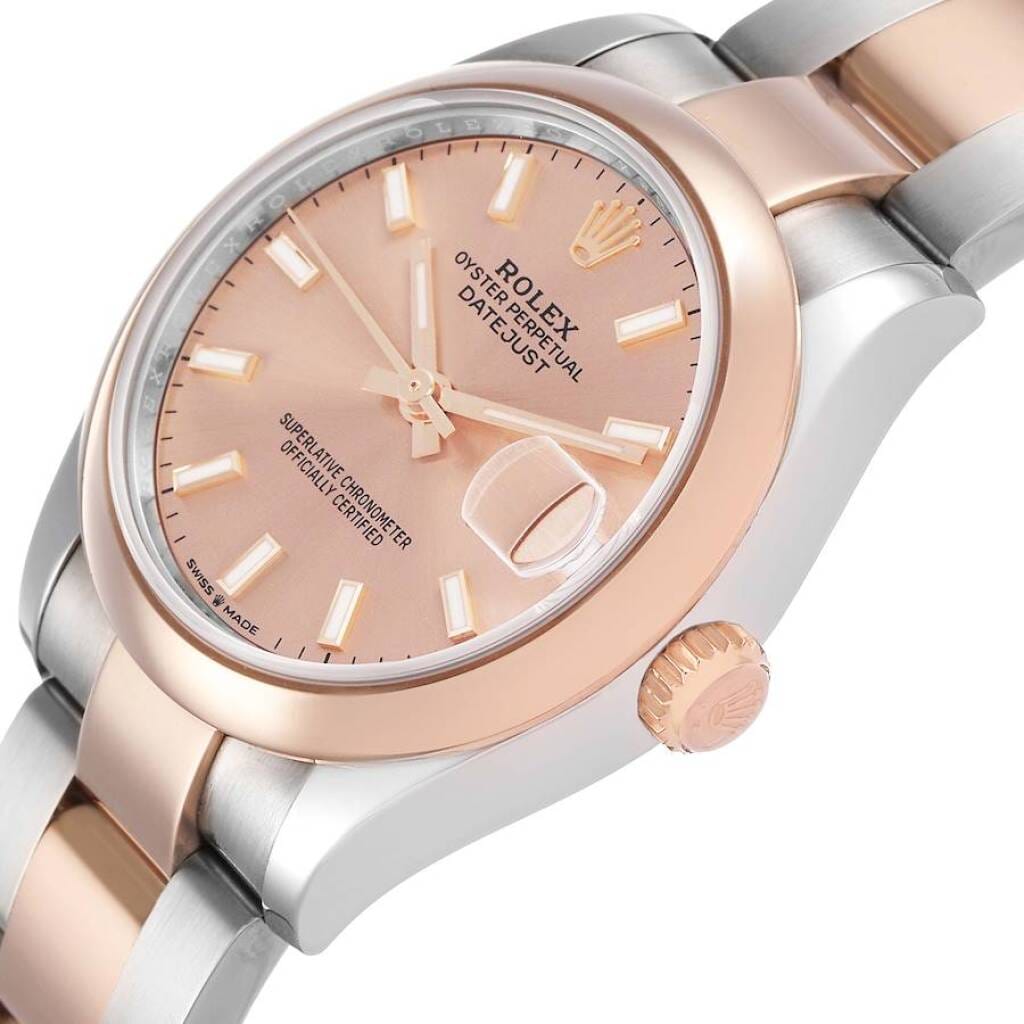 Datejust (Reference 278241). A 31mm rose gold stainless steel automatic wristwatch with date. 2019