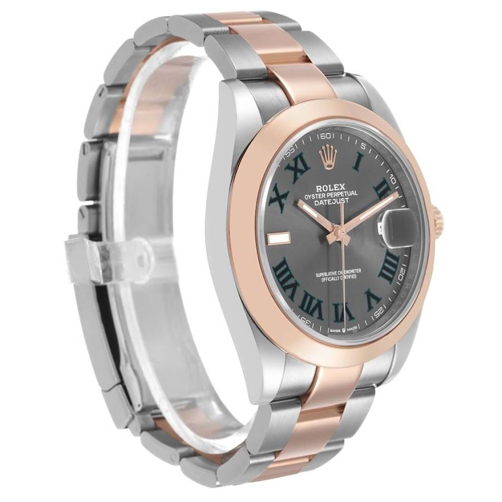 Datejust 'Wimbledon' (Reference 126301). A 41mm rose gold stainless steel automatic wristwatch with date. 2021