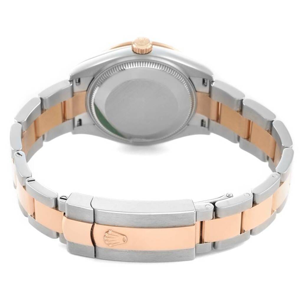 Datejust (Reference 278341RBR). A 31mm rose gold stainless steel diamond-set automatic wristwatch with date. 2021