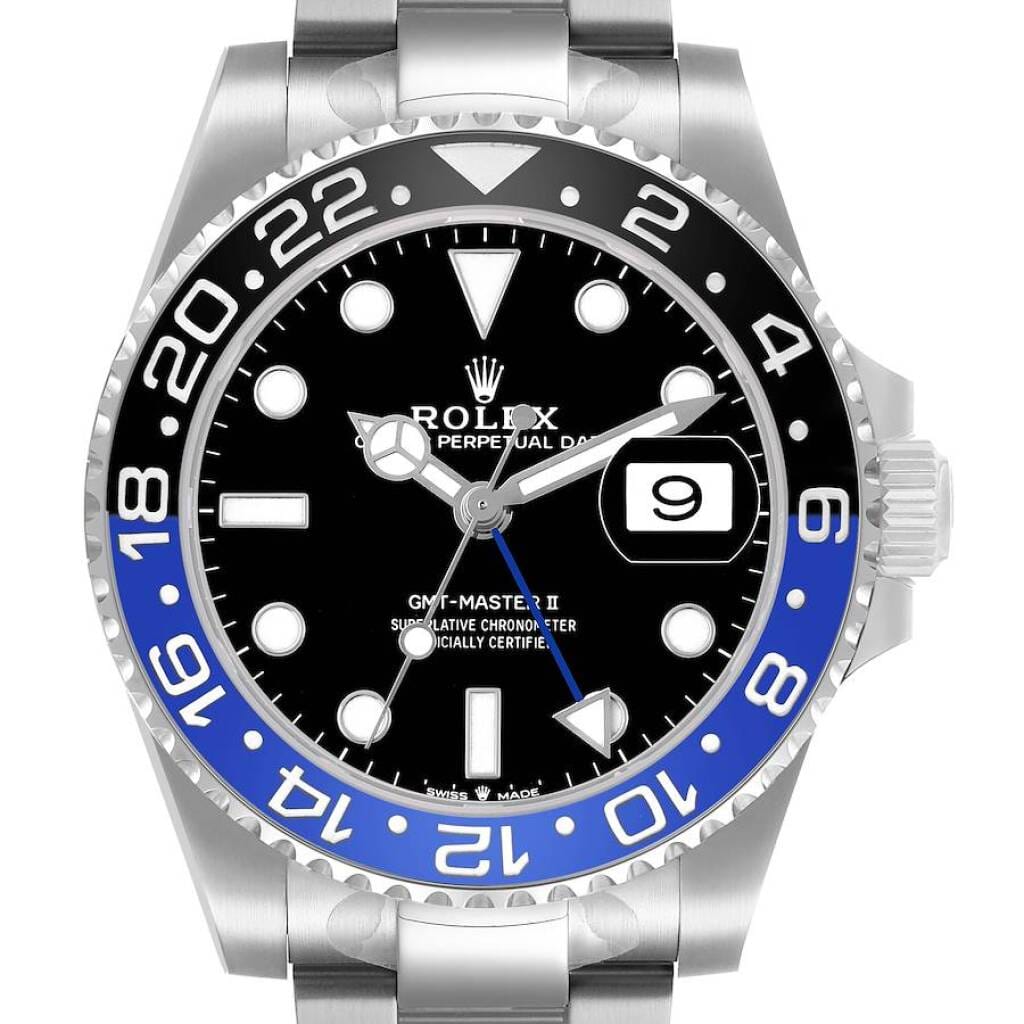 GMT-Master II 'Batman' (Reference 126710BLNR). A 40mm unworn stainless steel automatic wristwatch with date and dual time. 2026