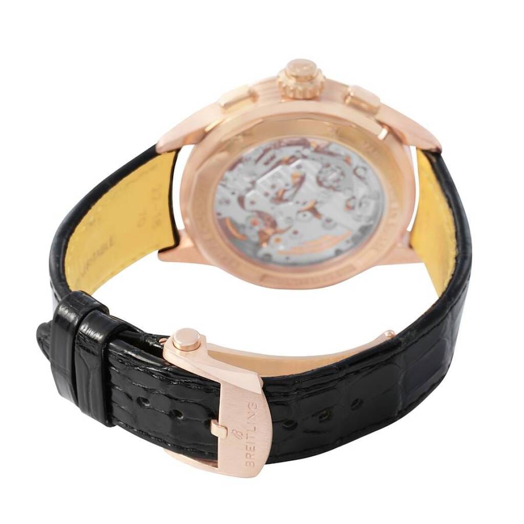 Premier B15 Duograph (Reference RB1510251B1P1). A 42mm rose gold manual wind wristwatch with split second chronograph.