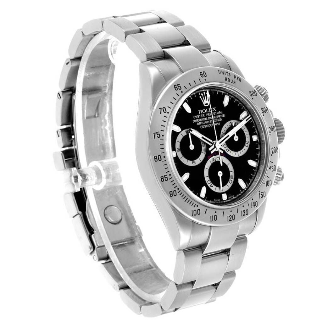 Cosmograph Daytona (Reference 116520). A 40mm stainless steel automatic wristwatch with chronograph. 2007-2008