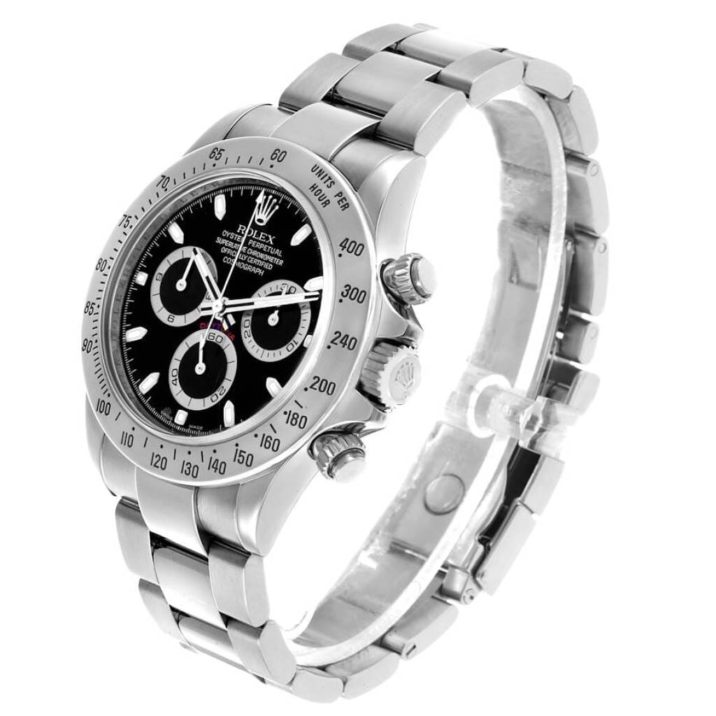 Cosmograph Daytona (Reference 116520). A 40mm stainless steel automatic wristwatch with chronograph. 2007-2008