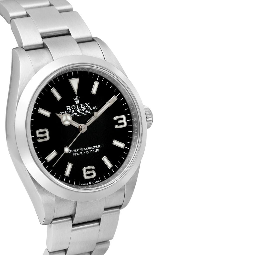 Explorer (Reference 124270). A 36mm stainless steel automatic wristwatch. 2024