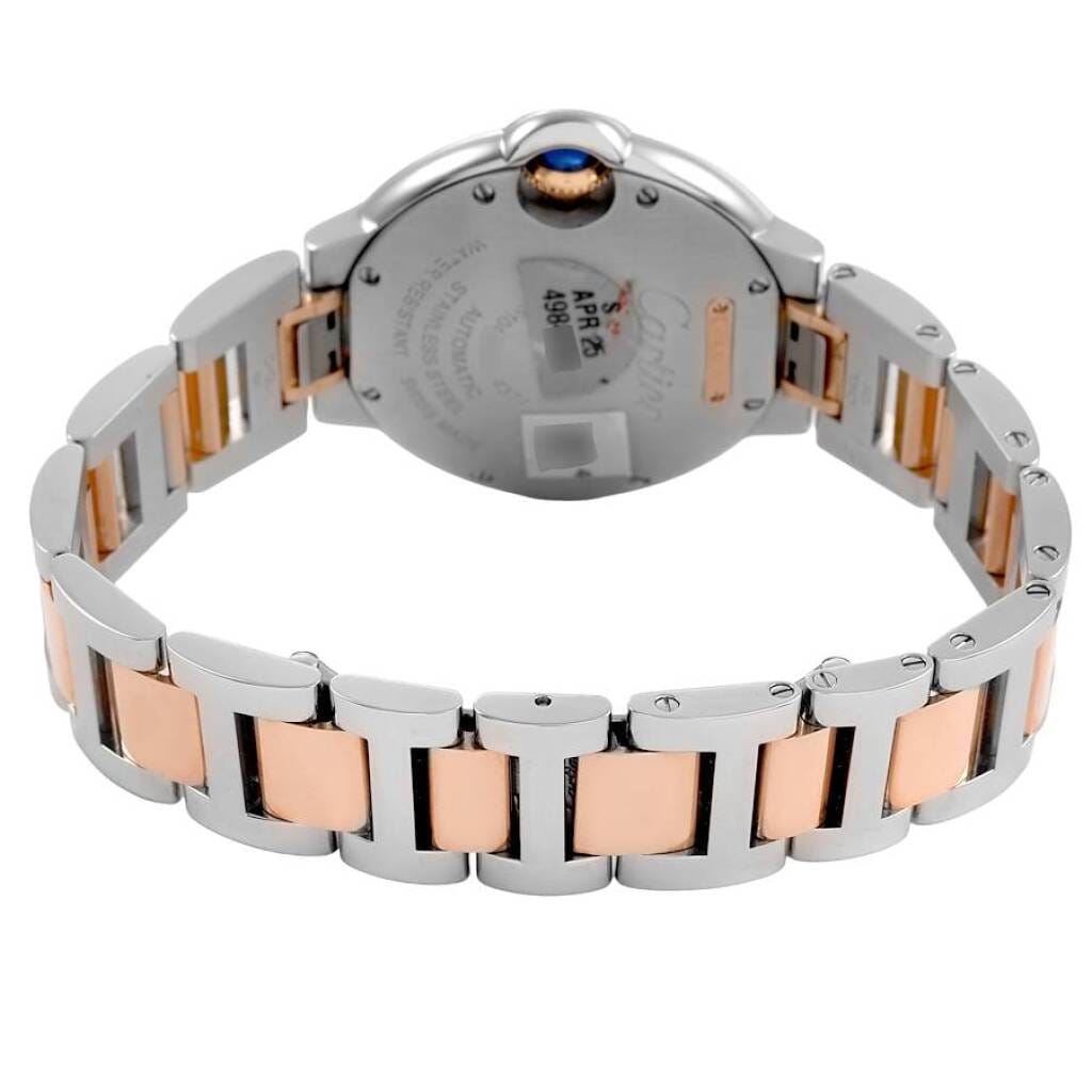 Ballon Bleu (Reference W3BB0023). A 33mm rose gold stainless steel diamond-set automatic wristwatch. Circa 2023
