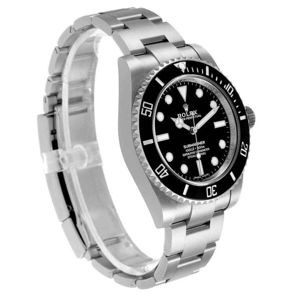 Submariner No Date (Reference 114060). A 40mm stainless steel automatic wristwatch. 2018