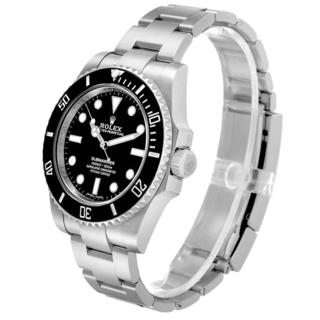Submariner No Date (Reference 114060). A 40mm stainless steel automatic wristwatch. 2018