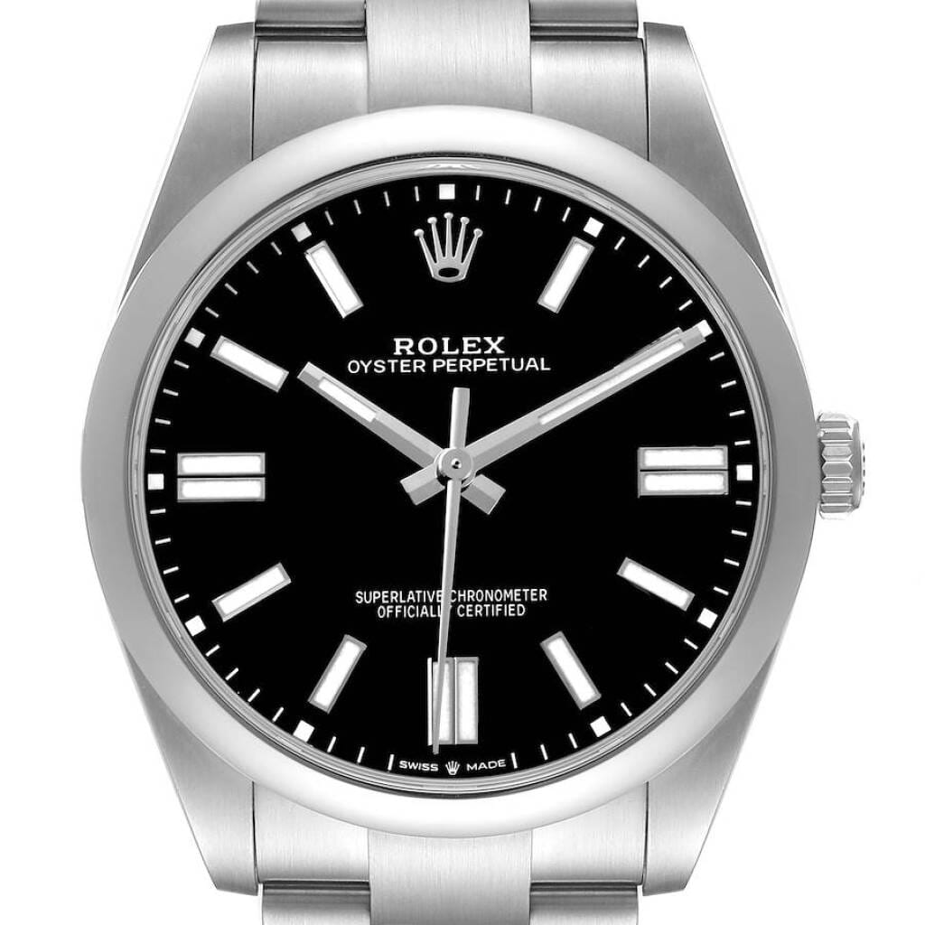 Oyster Perpetual (Reference 124300). A 41mm stainless steel automatic wristwatch. 2024