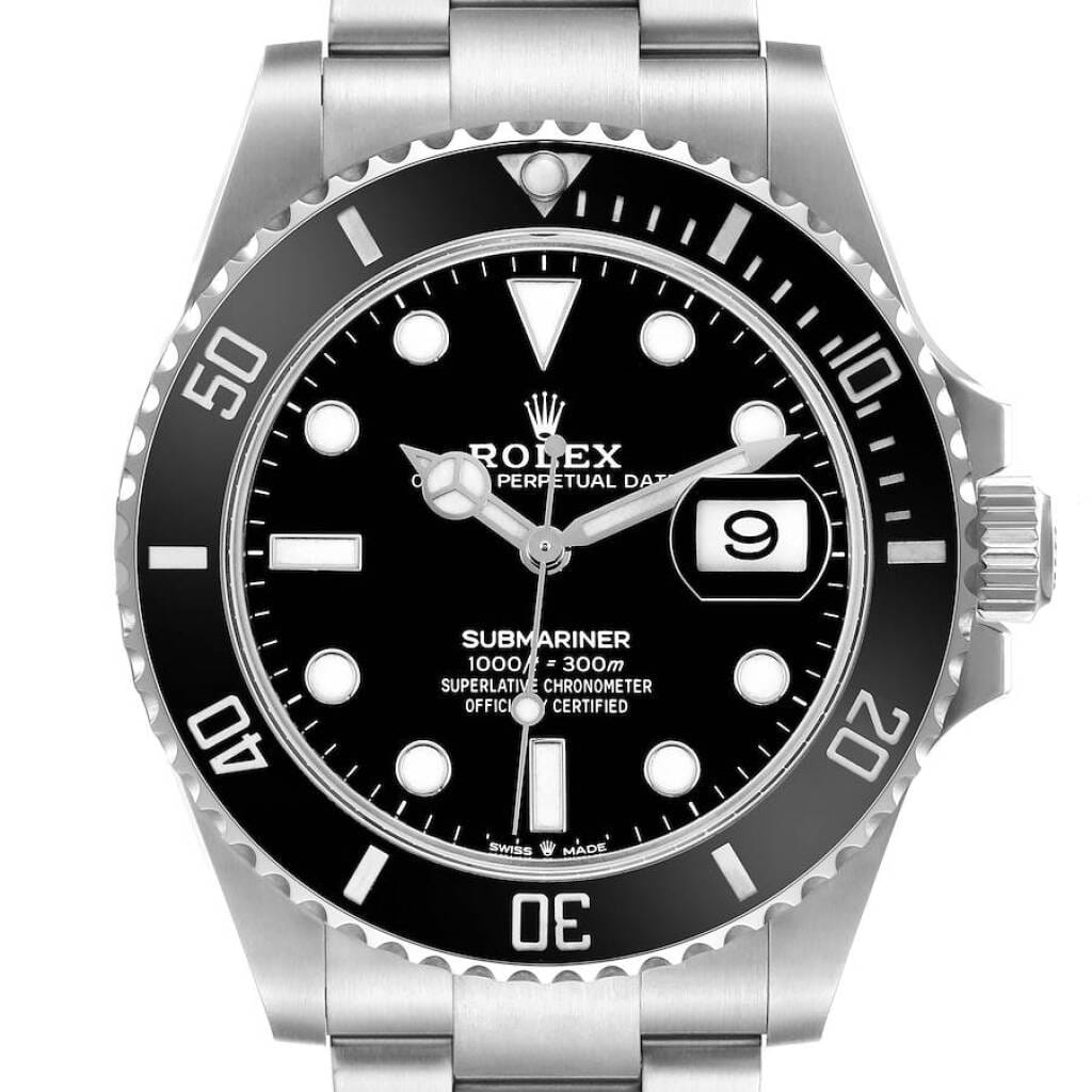 Submariner (Reference 126610LN). A 41mm stainless steel automatic wristwatch with date. 2021