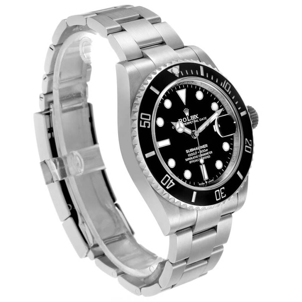 Submariner (Reference 126610LN). A 41mm stainless steel automatic wristwatch with date. 2021