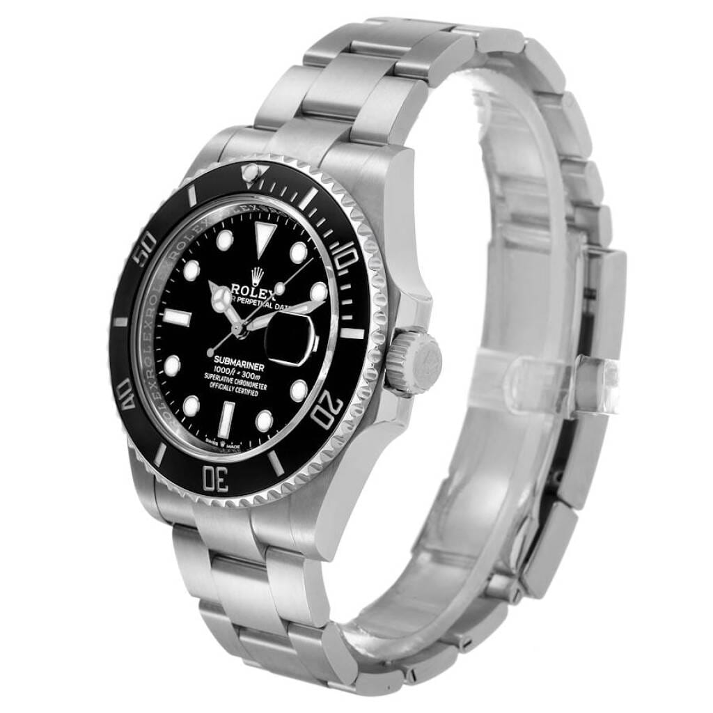 Submariner (Reference 126610LN). A 41mm stainless steel automatic wristwatch with date. 2021