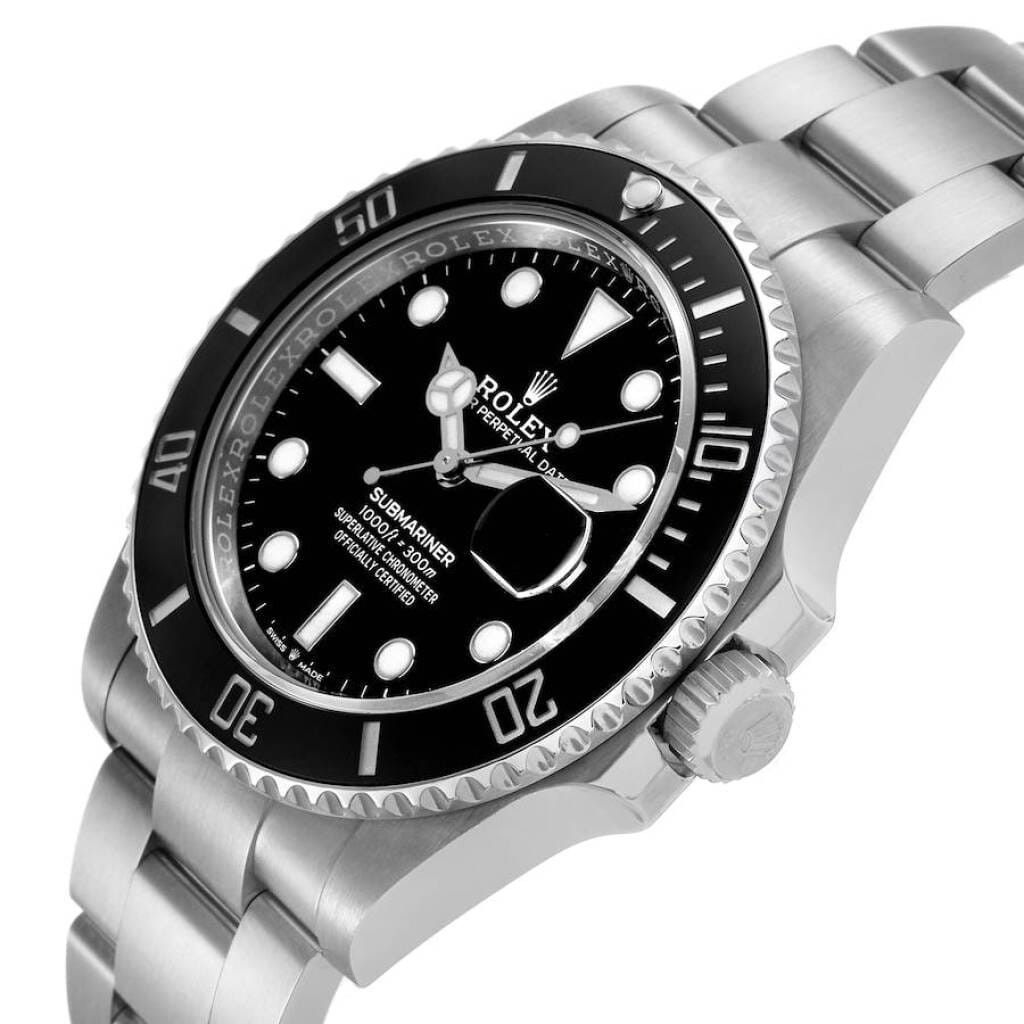 Submariner (Reference 126610LN). A 41mm stainless steel automatic wristwatch with date. 2021