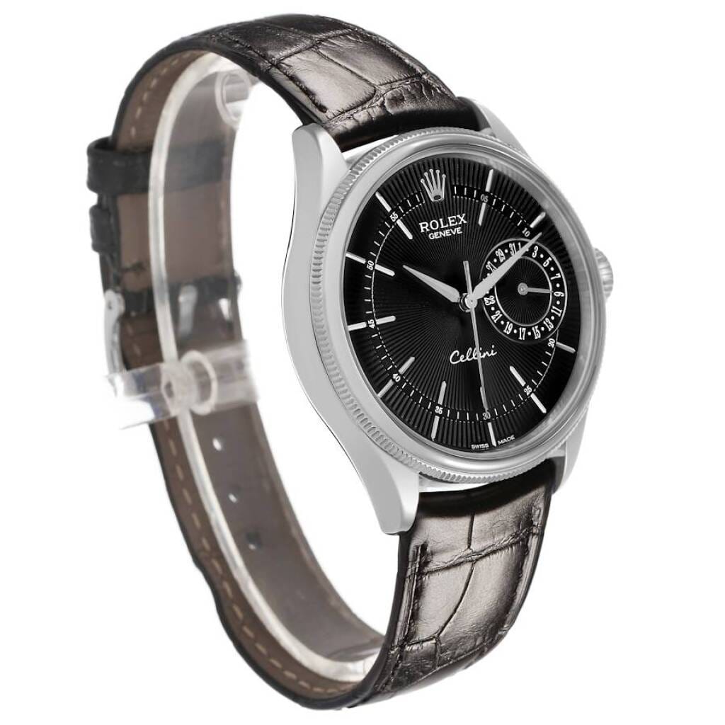 Cellini (Reference 50519). A 39mm white gold automatic wristwatch with date. 2019