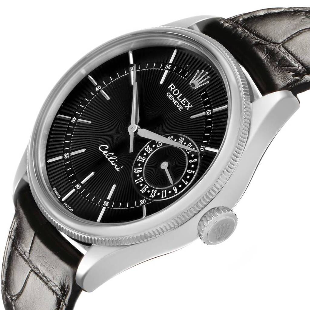 Cellini (Reference 50519). A 39mm white gold automatic wristwatch with date. 2019