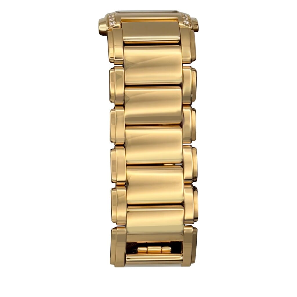 Twenty-4 (Reference 4910/1201R-010). A 25mm unworn rose gold diamond-set quartz wristwatch. 2026