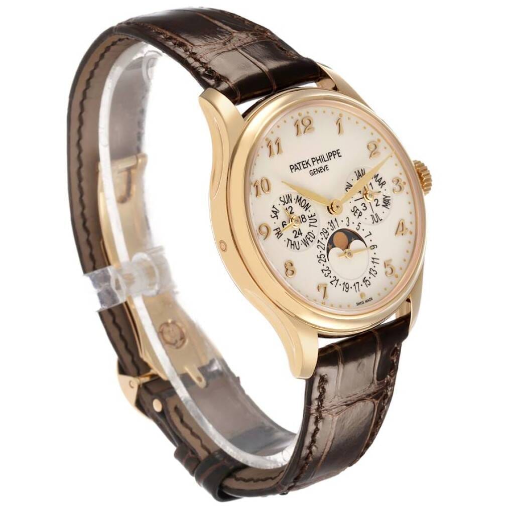 Grand Complications (Reference 5327J-001). A 39mm yellow gold automatic wristwatch with date, day, month, moon phase, 24 hour-format, leap year, and perpetual calendar. 2019