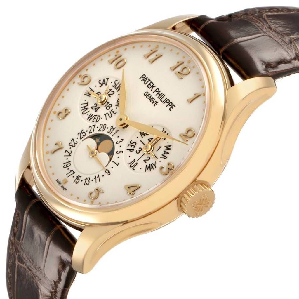 Grand Complications (Reference 5327J-001). A 39mm yellow gold automatic wristwatch with date, day, month, moon phase, 24 hour-format, leap year, and perpetual calendar. 2019