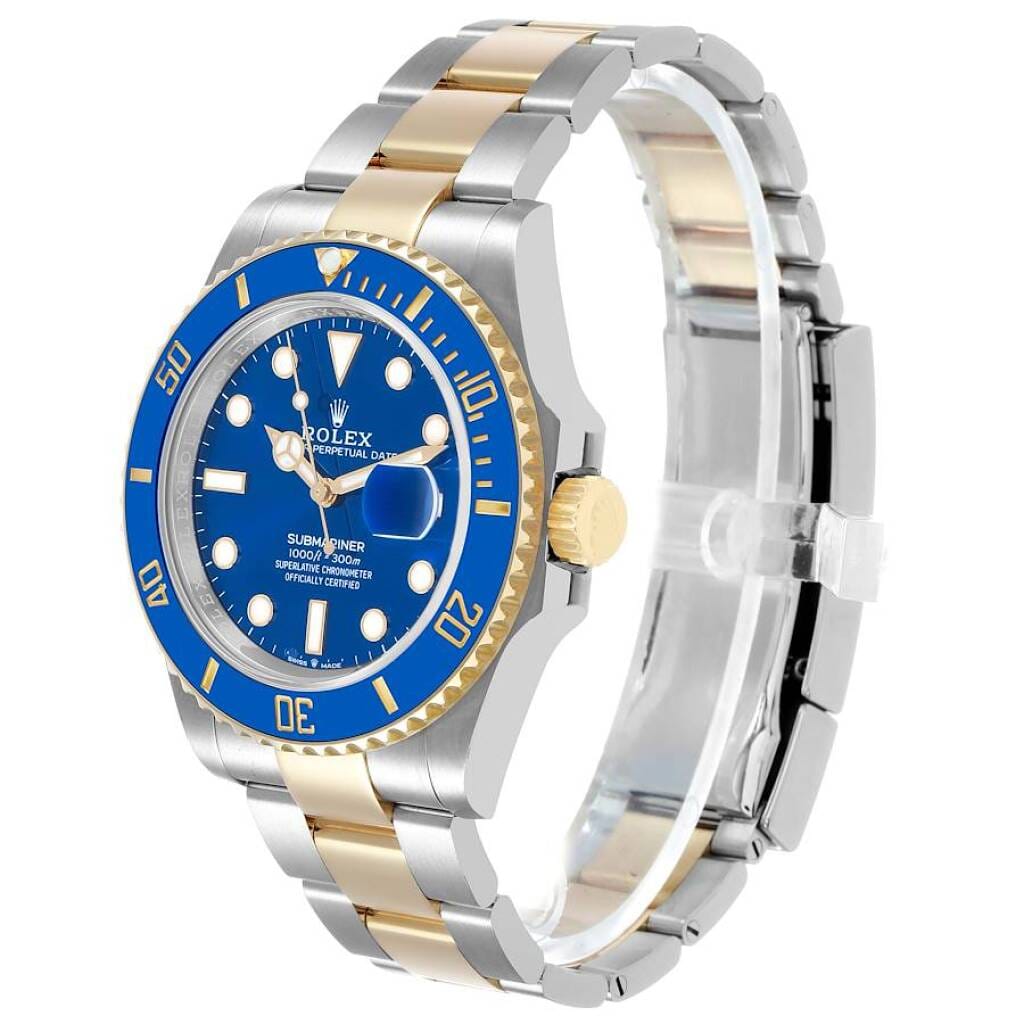 Submariner (Reference 126613LB). A 41mm yellow gold stainless steel automatic wristwatch with date. 2021