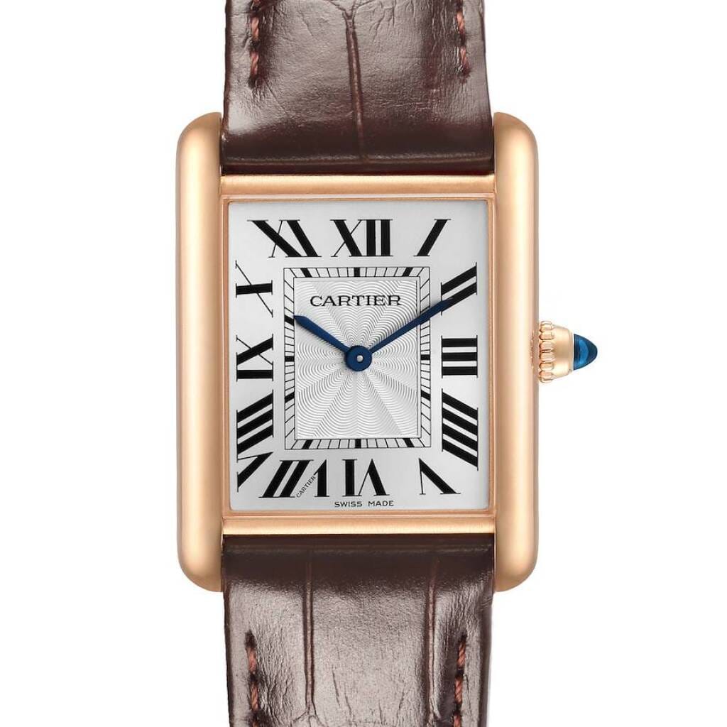 Tank Louis Small (Reference WGTA0011). A 33.7mm rose gold manual wind wristwatch. 2023