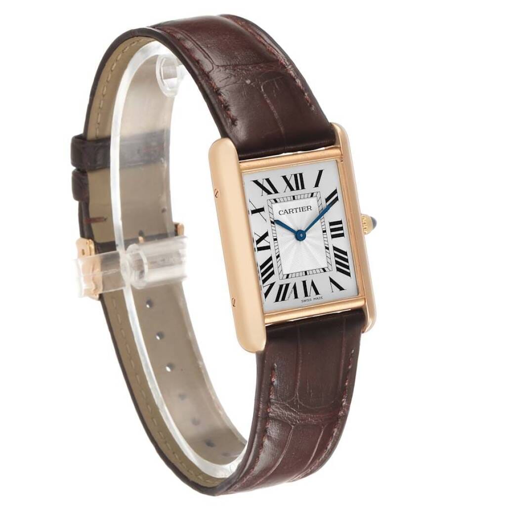 Tank Louis Small (Reference WGTA0011). A 33.7mm rose gold manual wind wristwatch. 2023
