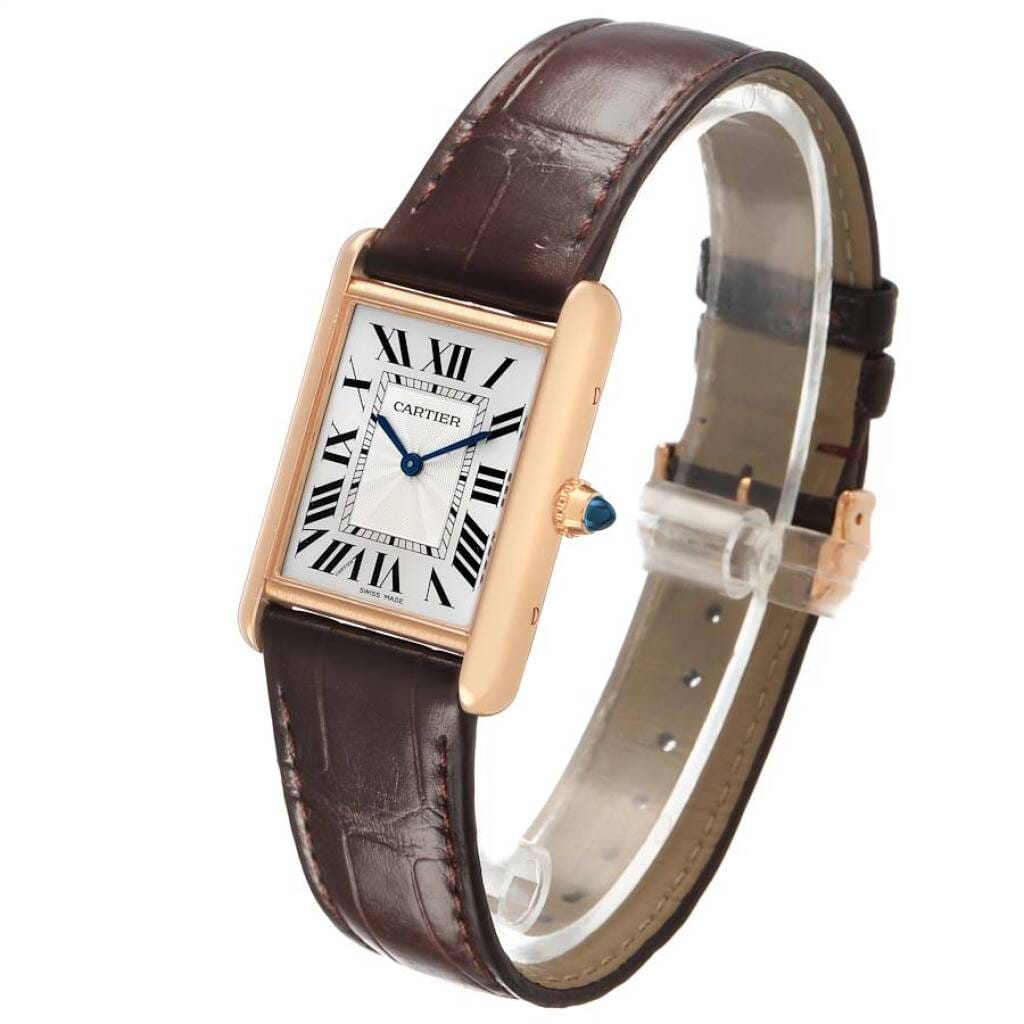 Tank Louis Small (Reference WGTA0011). A 33.7mm rose gold manual wind wristwatch. 2023