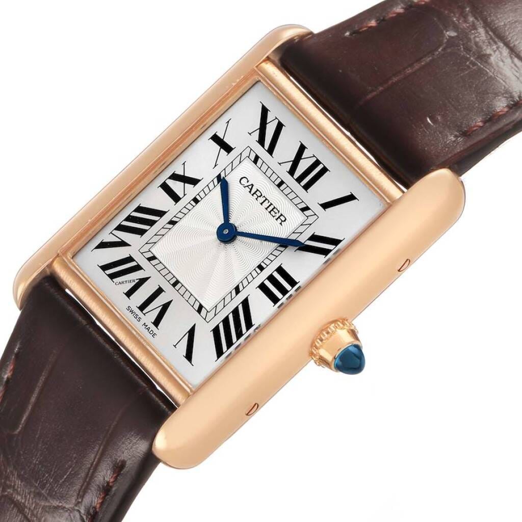 Tank Louis Small (Reference WGTA0011). A 33.7mm rose gold manual wind wristwatch. 2023