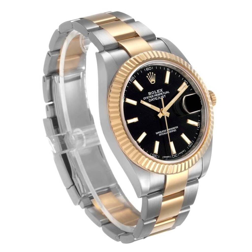 Datejust (Reference 126333). A 41mm yellow gold stainless steel automatic wristwatch with date. 2018