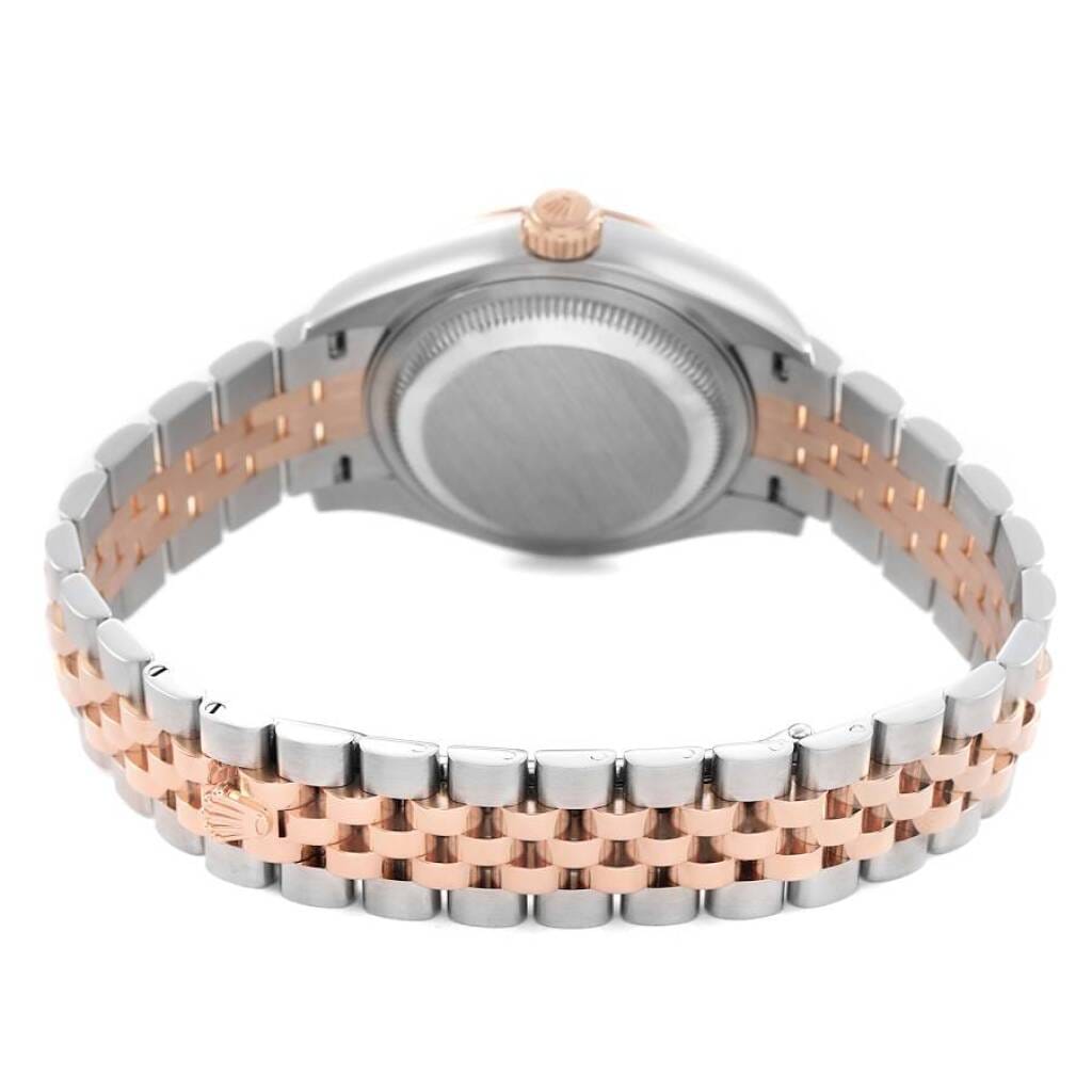 Datejust (Reference 279171). A 28mm rose gold stainless steel automatic wristwatch with date. 2017
