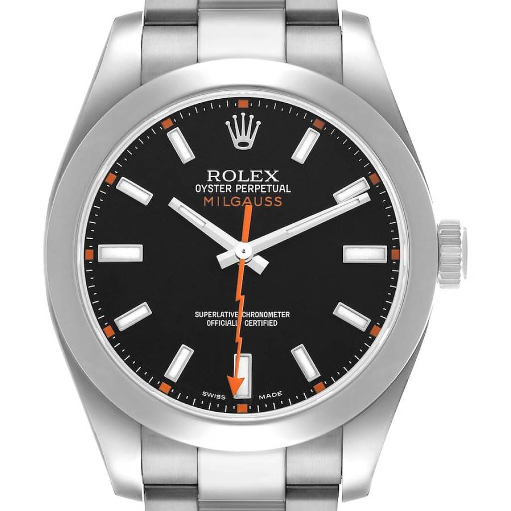 Milgauss (Reference 116400). A 40mm stainless steel automatic wristwatch. 2009