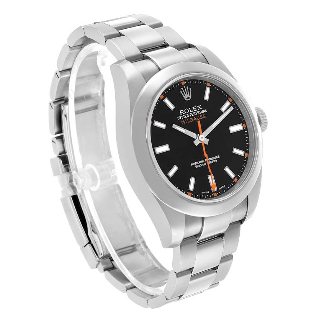 Milgauss (Reference 116400). A 40mm stainless steel automatic wristwatch. 2009
