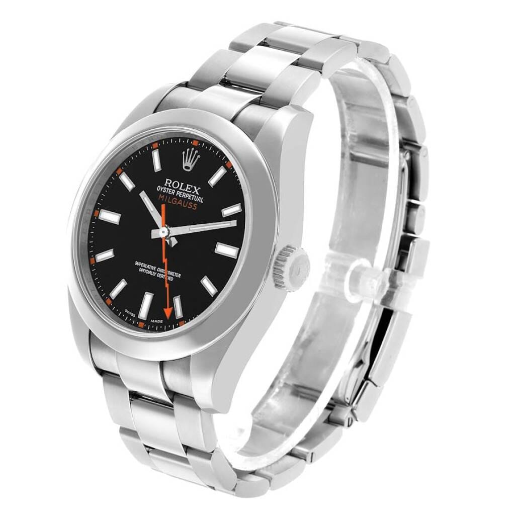Milgauss (Reference 116400). A 40mm stainless steel automatic wristwatch. 2009