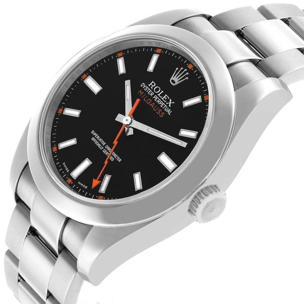 Milgauss (Reference 116400). A 40mm stainless steel automatic wristwatch. 2009