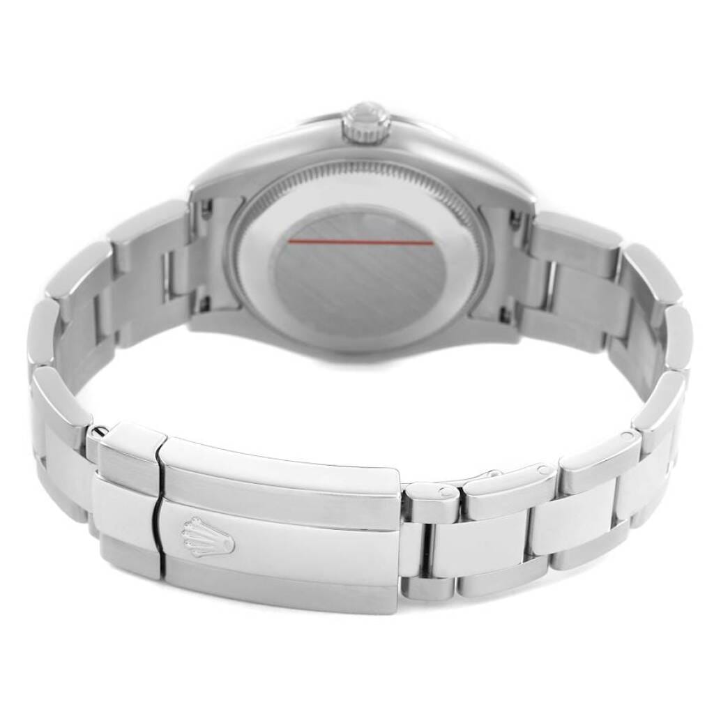 Datejust (Reference 178344). A 31mm white gold stainless steel diamond-set automatic wristwatch with date. 2018