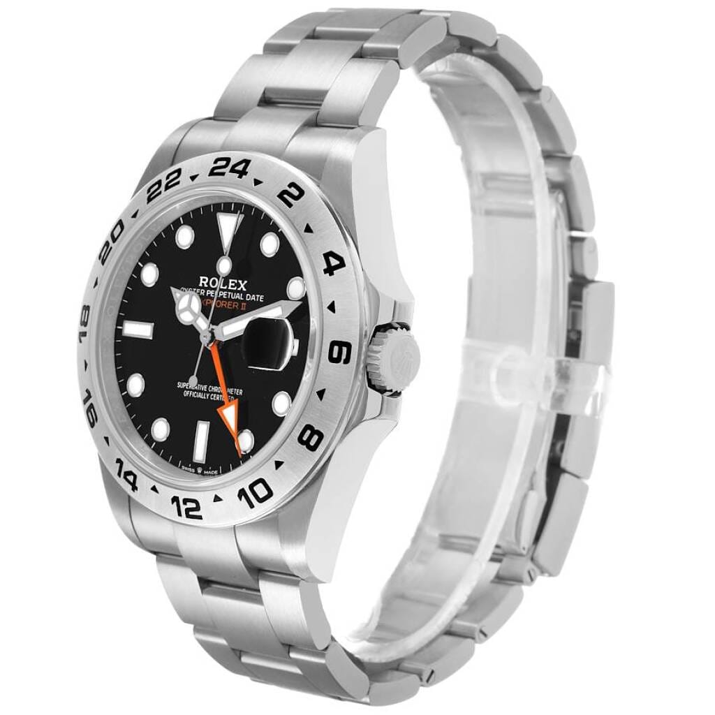Explorer II (Reference 226570). A 42mm stainless steel automatic wristwatch with date and dual time. 2022