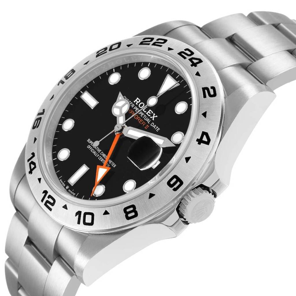 Explorer II (Reference 226570). A 42mm stainless steel automatic wristwatch with date and dual time. 2022