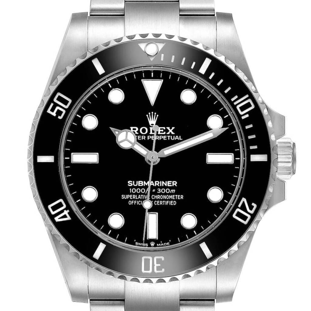 Submariner No Date (Reference 124060). A 41mm stainless steel automatic wristwatch. 2021