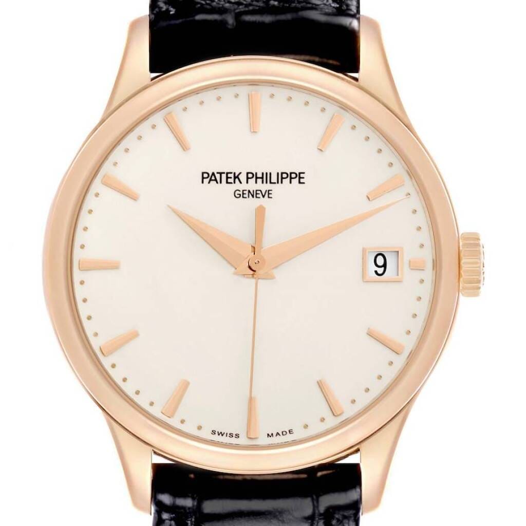 Calatrava (Reference 5227R-001). A 38mm rose gold automatic wristwatch with date. 2014