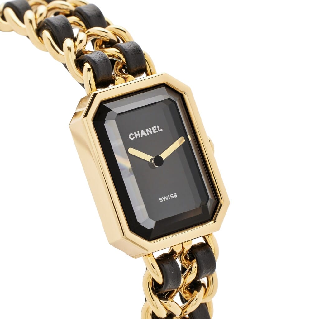 Première (Reference H6951). A 26mm yellow gold plated steel quartz wristwatch. 2022