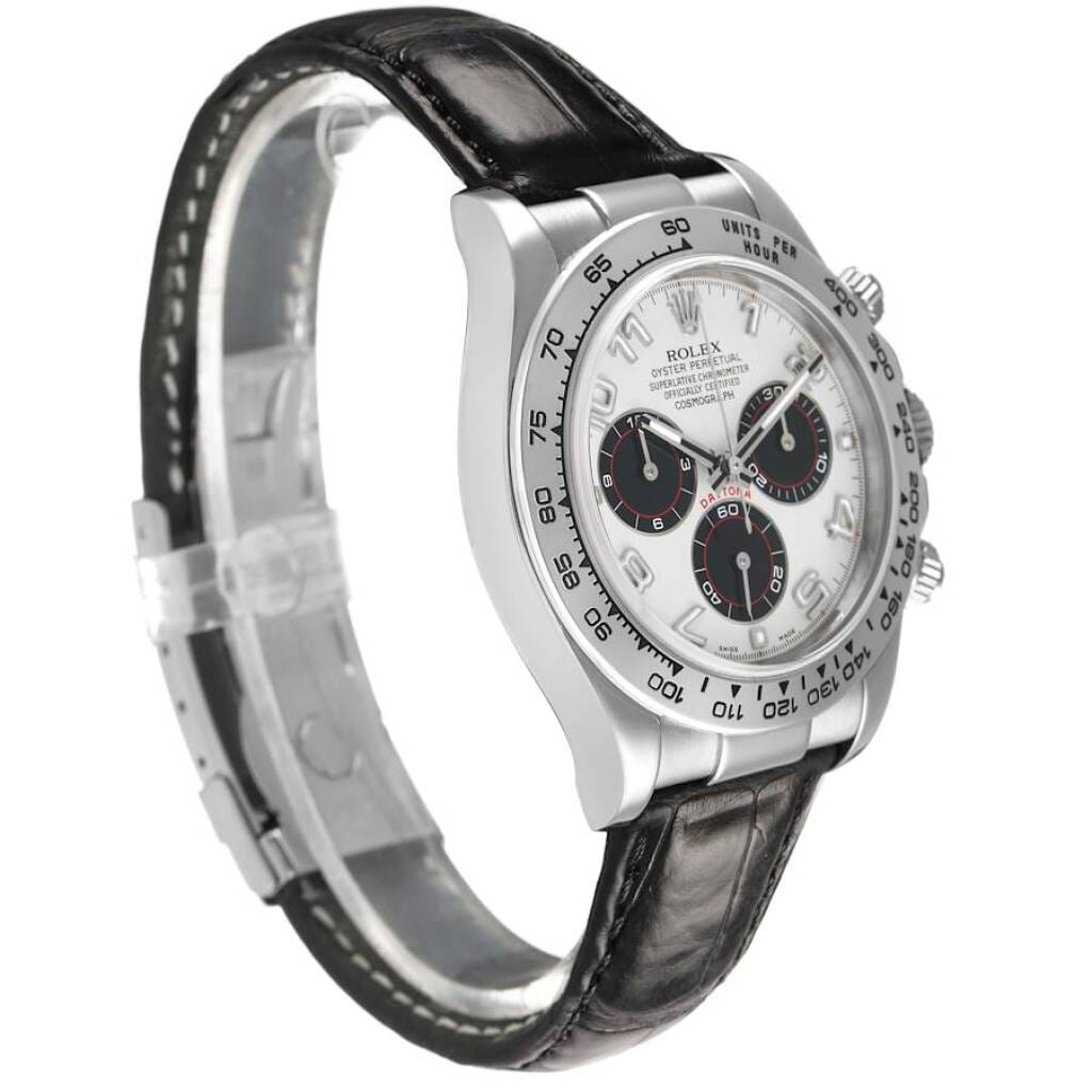 Cosmograph Daytona (Reference 116519). A 40mm white gold automatic wristwatch with chronograph. 2005-2006