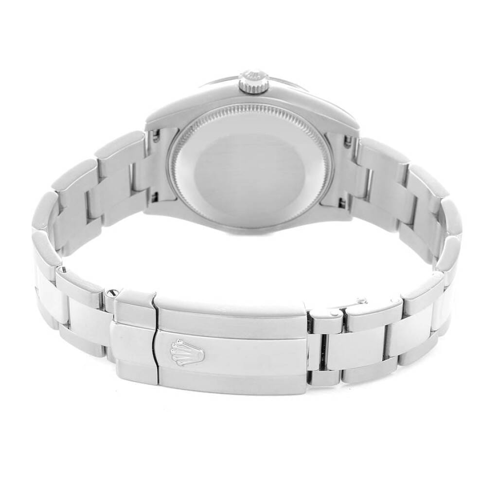 Datejust (Reference 178344). A 31mm white gold stainless steel diamond-set automatic wristwatch with date. 2009-2010