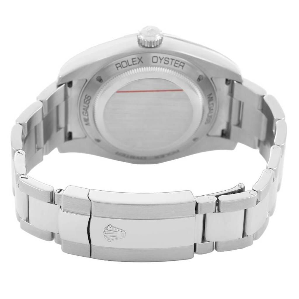 Milgauss 'Z-Blue' (Reference 116400GV). A 40mm stainless steel automatic wristwatch.
