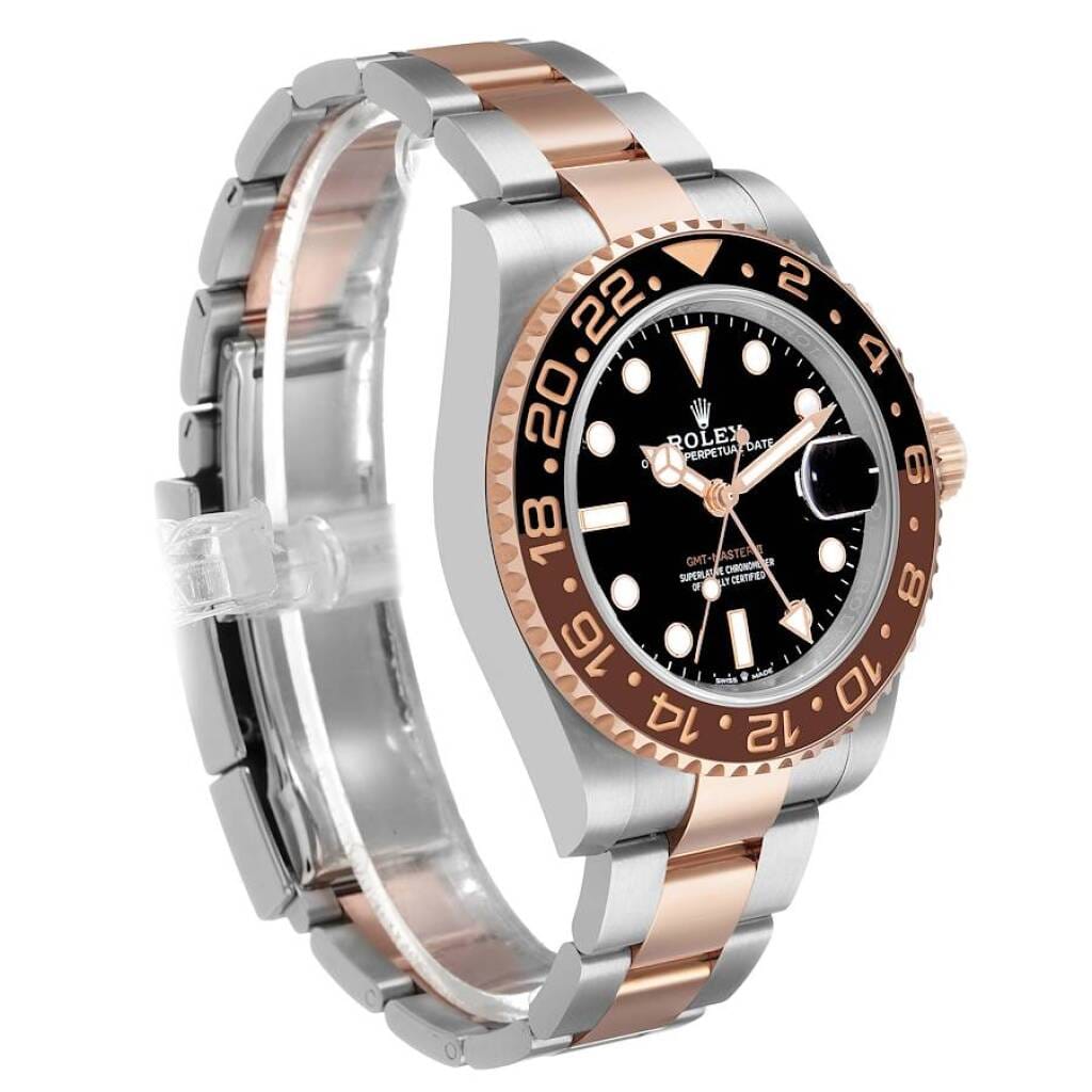 GMT-Master II 'Root Beer' (Reference 126711CHNR). A 40mm rose gold stainless steel automatic wristwatch with date and dual time. 2021