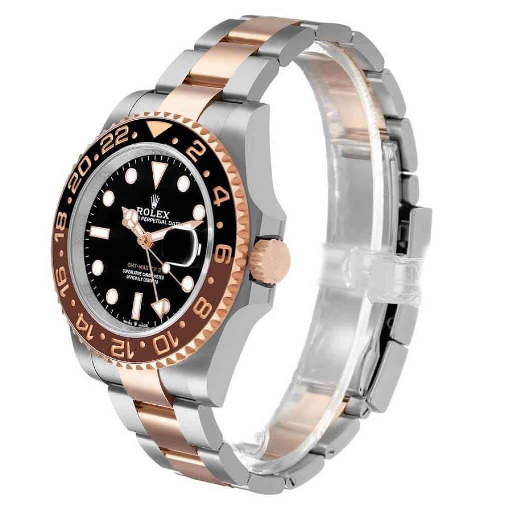 GMT-Master II 'Root Beer' (Reference 126711CHNR). A 40mm rose gold stainless steel automatic wristwatch with date and dual time. 2021