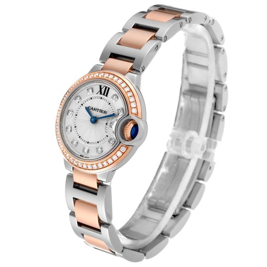 Ballon Blue (Reference WE902076). A 28mm rose gold stainless steel diamond set quartz wristwatch.