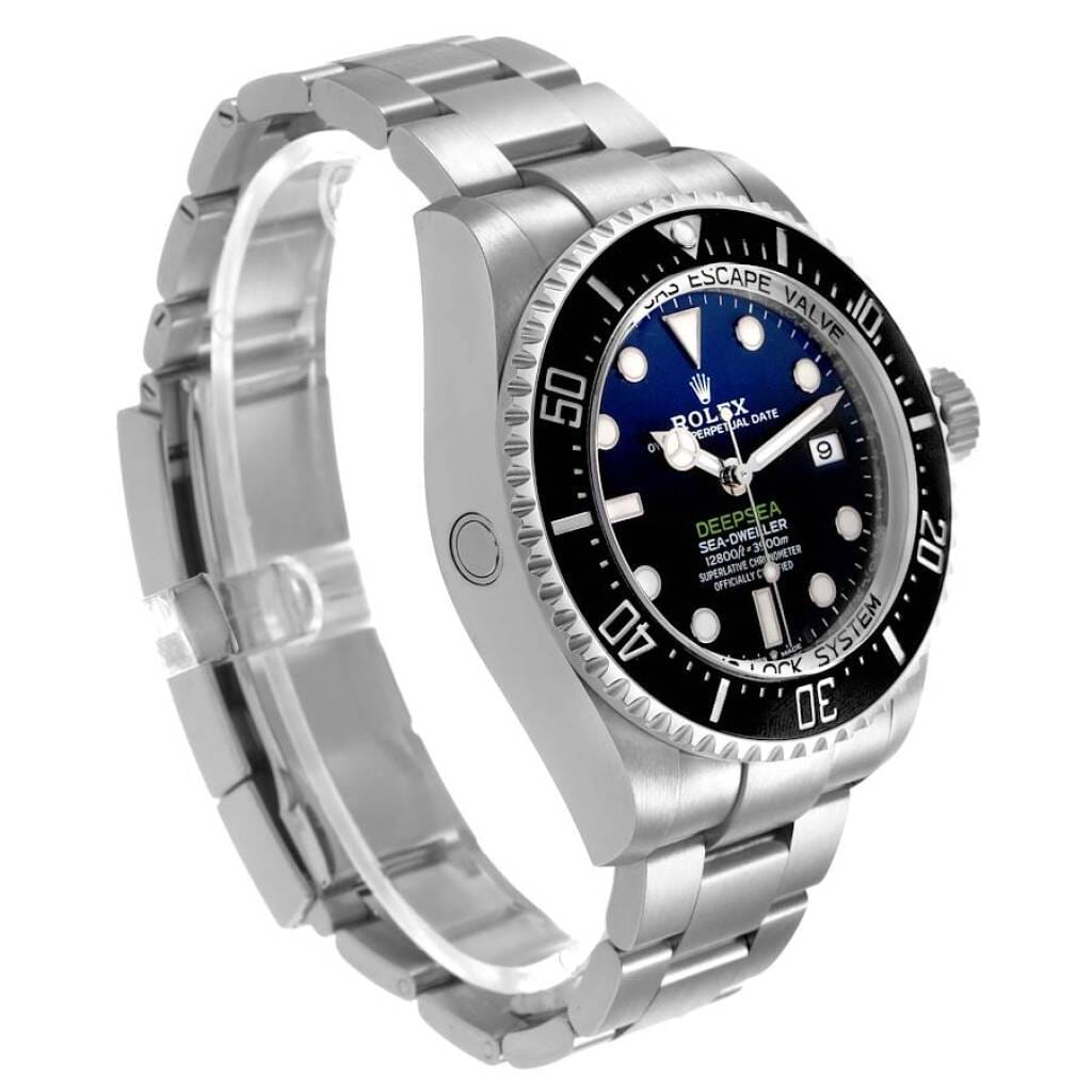 Sea-Dweller 'D-Blue' (Reference 136660). A 44mm stainless steel automatic wristwatch with date. 2022