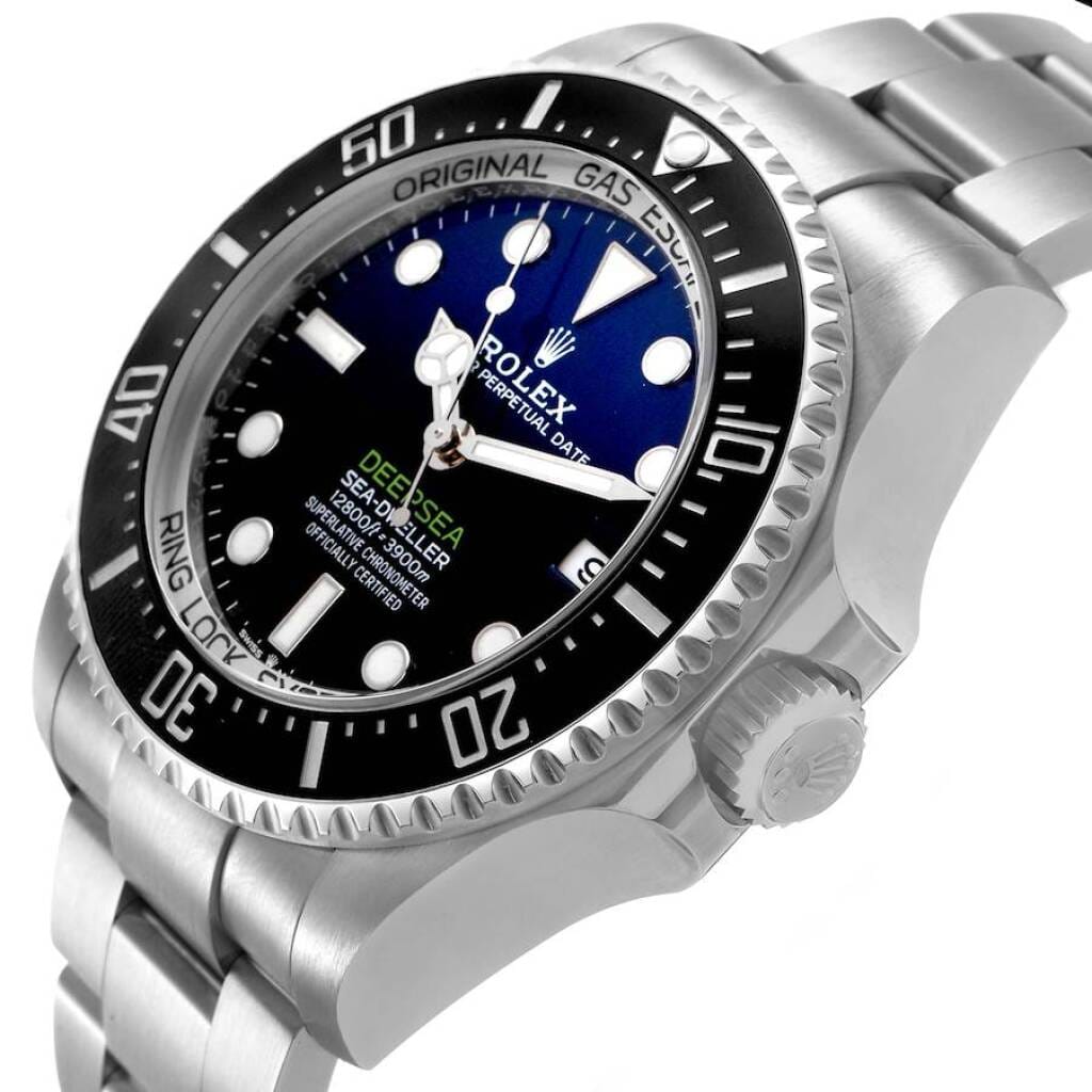 Sea-Dweller 'D-Blue' (Reference 136660). A 44mm stainless steel automatic wristwatch with date. 2022