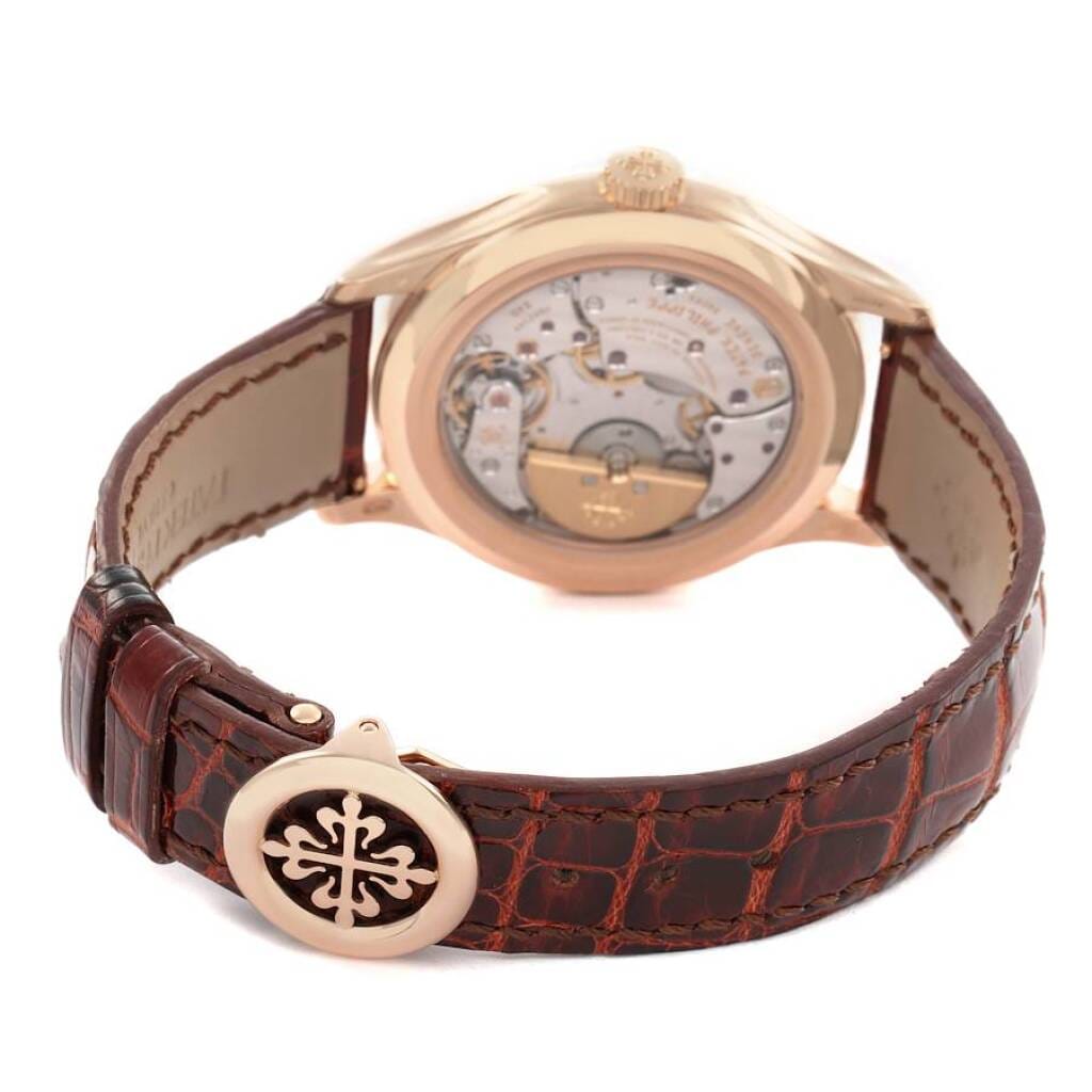 Grand Complications (Reference 5327R-001). A 39mm rose gold automatic wristwatch with date, day, month, moon phase, leap year, 24 hour-format, and perpetual calendar. 2017