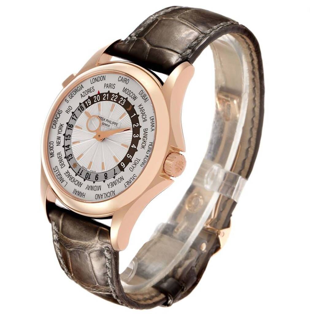 Complications (Reference 5130R-001). A 39.5mm rose gold automatic wristwatch with world time. 2015