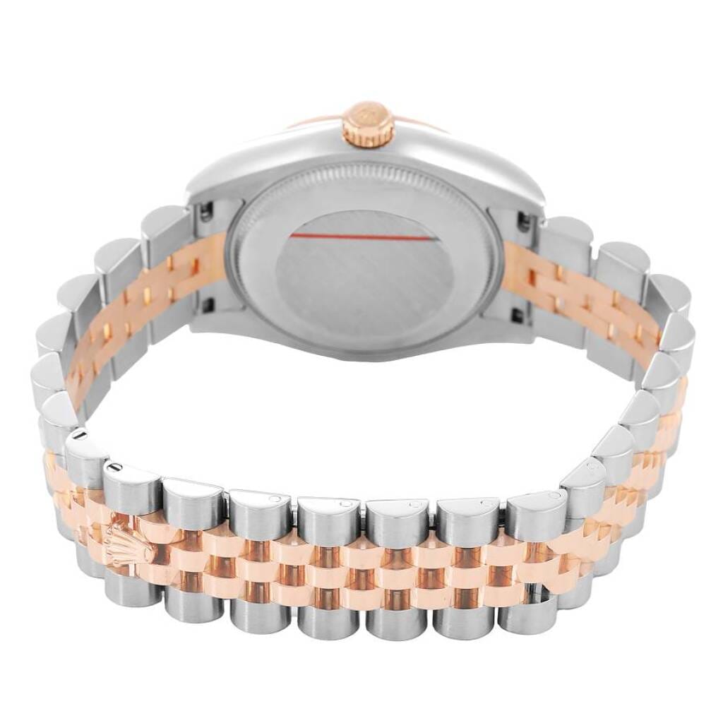 Datejust (Reference 178271). A 31mm rose gold stainless steel diamond-set automatic wristwatch with date.