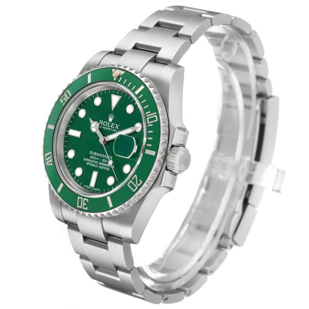 Submariner 'Hulk' (Reference 116610LV). A 40mm stainless steel automatic wristwatch with date. 2012
